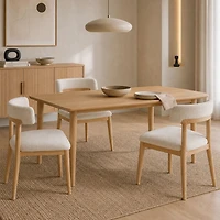 Alena Solid Oak Wood Dining Chair