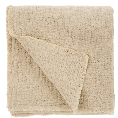 Malabar Throw Blanket Fog