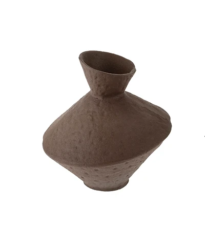 Slant Vase, Brown