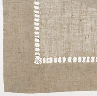 Hemstitched Border Napkin Taupe