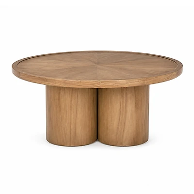 Tavi Medium Brown Round Coffee Table