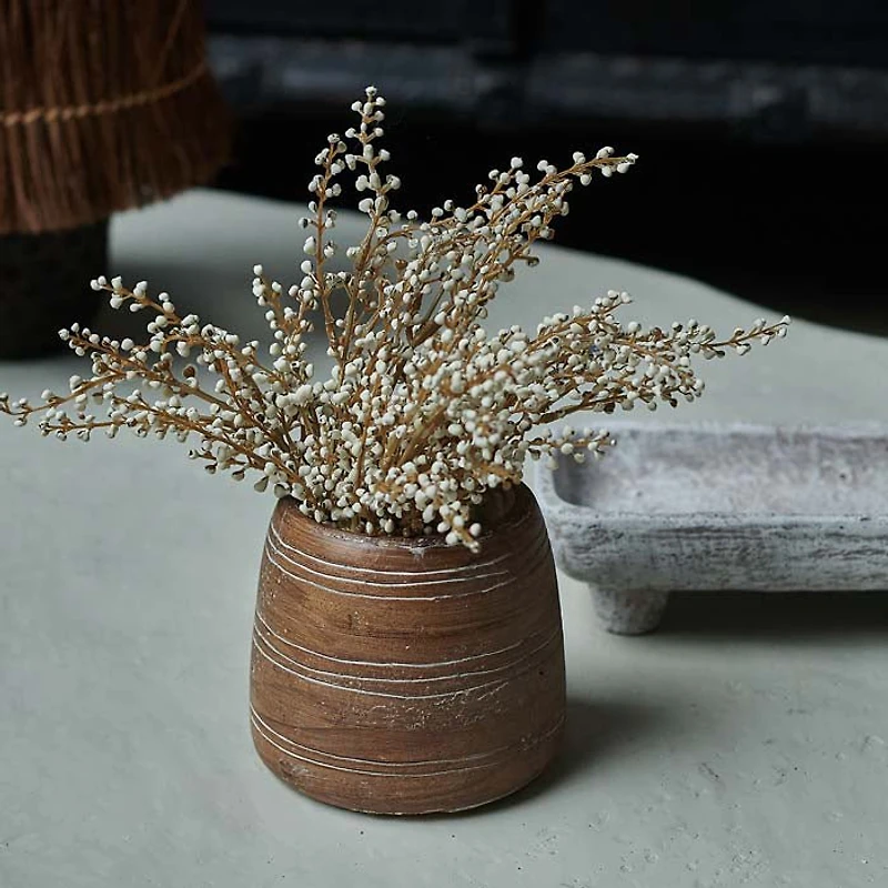 Heather Stem - Cream Faux Plant