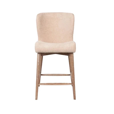 Uffizi Counter Stool - Champagne Chenille