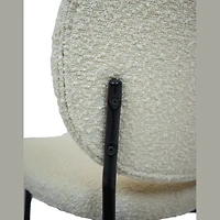 Sashi Dining Chair - Linen Boucle'