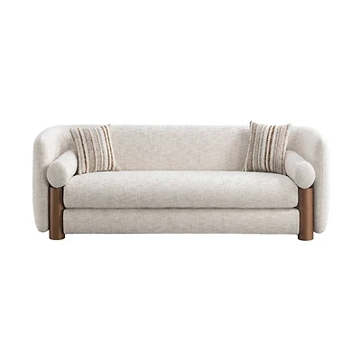 Veena Modern Upholstered Sofa with Pine Wood Frame
