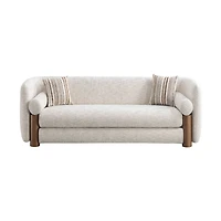 Veena Modern Upholstered Sofa with Pine Wood Frame