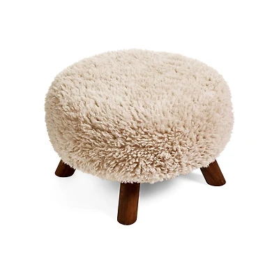 STOOL POLYESTER/WOOD