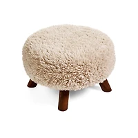 STOOL POLYESTER/WOOD