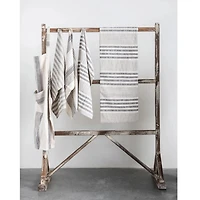 Woven Cotton Striped Tea Towels - Set of 3