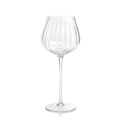 Madeleine Optic Glassware - Clear - Red Wine Glass