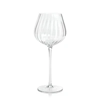 Madeleine Optic Glassware - Clear - Red Wine Glass