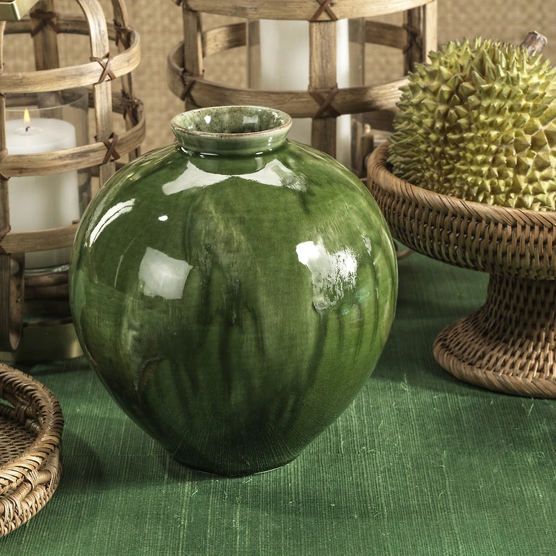 Bulbus Glazed Ceramic Vase