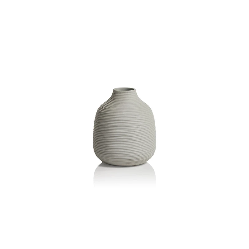 Delano Porcelain Vase - White - Small