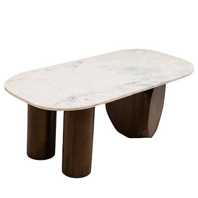 Abelone Coffee Table with Marble Top