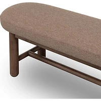 Amara Oval Upholstered Dining Bench
