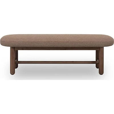 Amara Oval Upholstered Dining Bench
