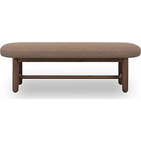 Amara Oval Upholstered Dining Bench
