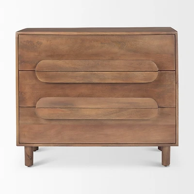 Astrid Solid Wood 3-Drawer Cabinet