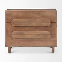 Astrid Solid Wood 3-Drawer Cabinet