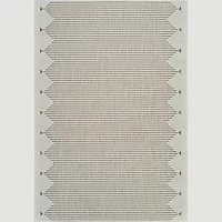 Aurora Beige Tribal Stripe Rug – 5 x 7'