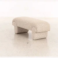 Berger Upholstered Bench with Sculpted Base