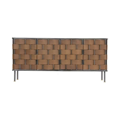Bishop Sideboard - Brown Leather