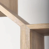 Traro Blonde Wooden Compartment Shelving Unit