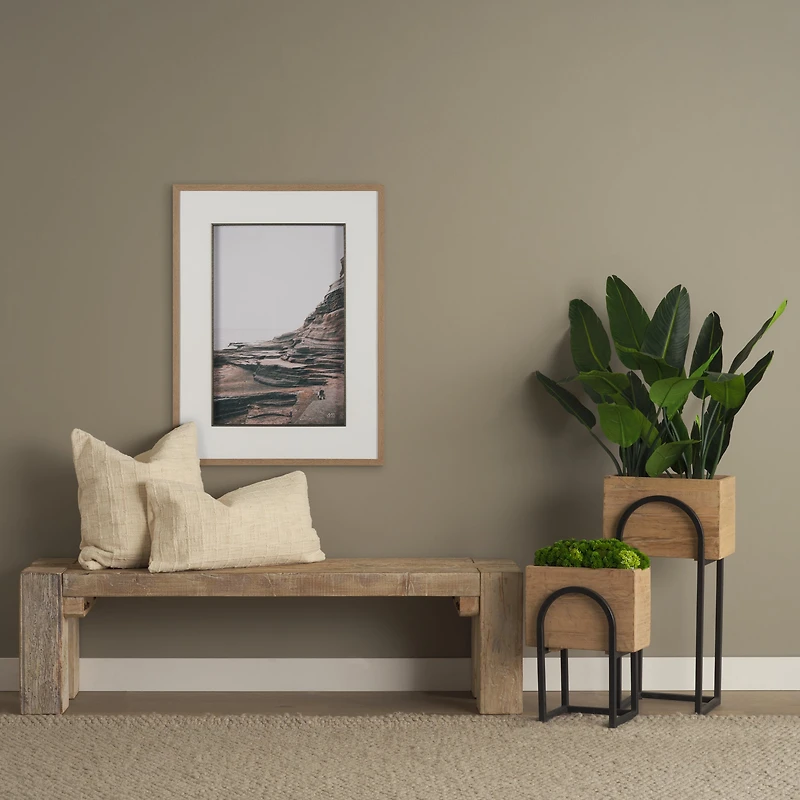 McArthur Whitewash Wood Console Table