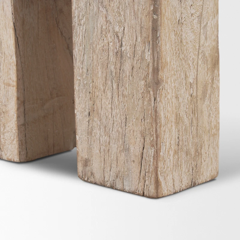 McArthur Whitewash Wood Console Table