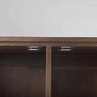 Astrid Medium Brown Solid Wood Armoire