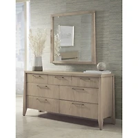 Nettie Seven Drawer Ash Wood Dresser in Ginger