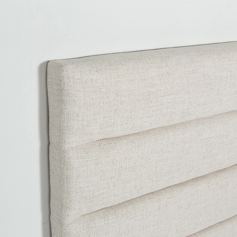 Justin Double Storage Bed Tall - Cream