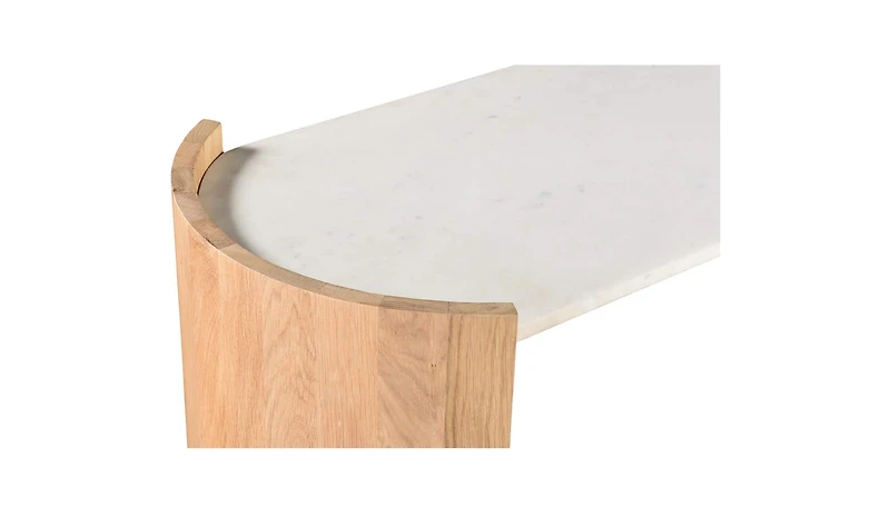 Dala Console Table White