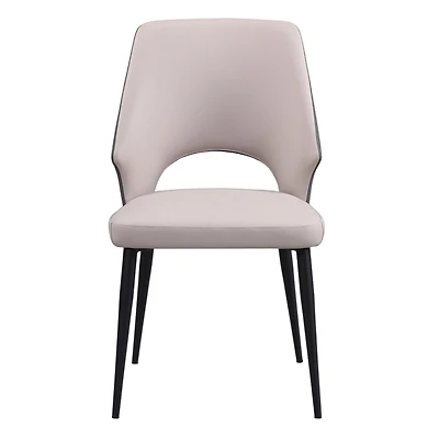 Tamar Faux Leather Two-Tone Dining Chair