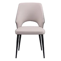 Tamar Faux Leather Two-Tone Dining Chair