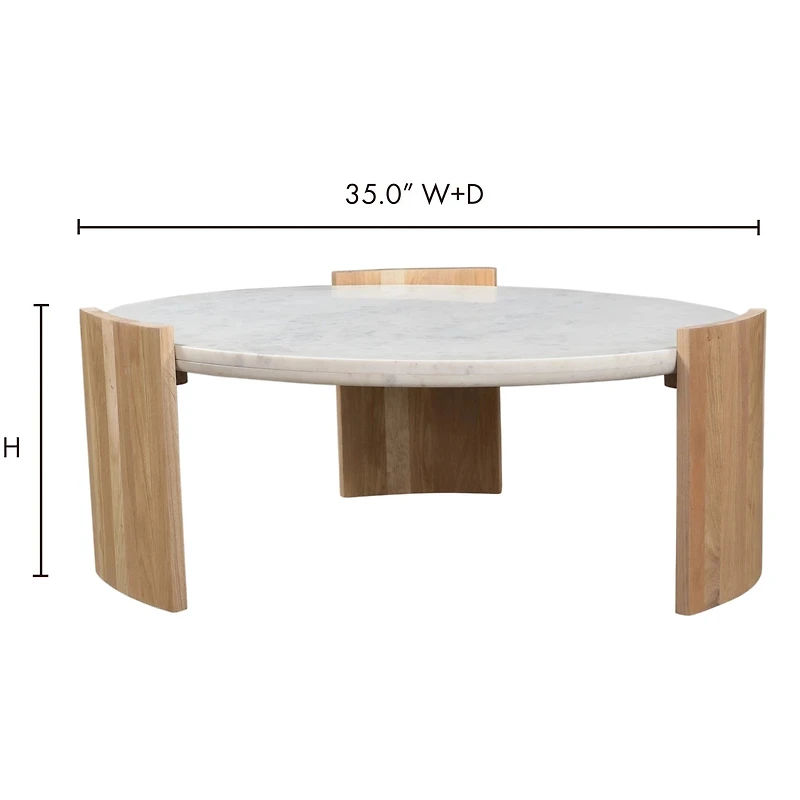 Dala Coffee Table White