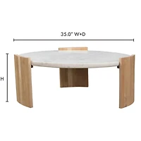 Dala Coffee Table White