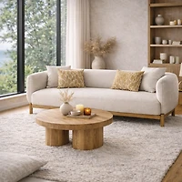 Odense 3-Seater Sofa with 4 Toss Pillows