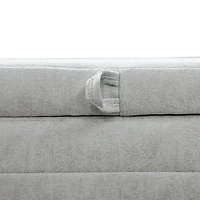 Elio Storage Ottoman - Platinum
