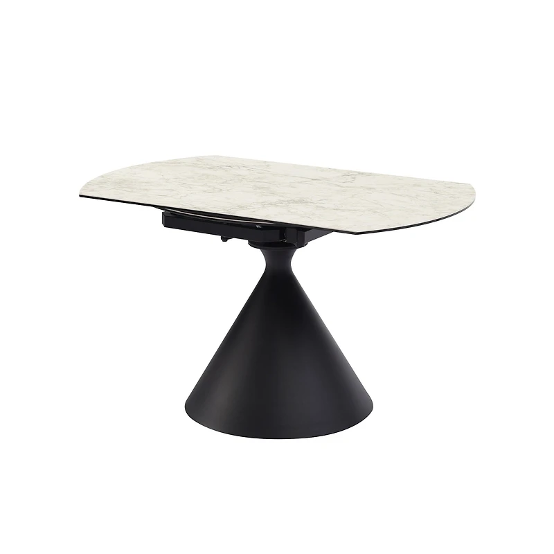 Elskede Round Extendable Dining Table - Faux Marble