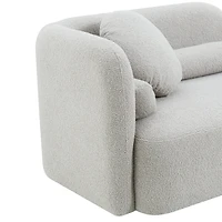 Fika Premium Boucle Fabric Sofa - Teddy Linen