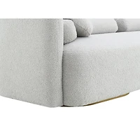 Fika Premium Boucle Fabric Sofa - Teddy Linen