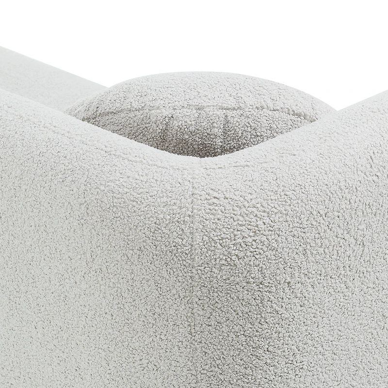 Fika Premium Boucle Fabric Sofa - Teddy Linen
