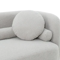 Fika Premium Boucle Fabric Sofa - Teddy Linen