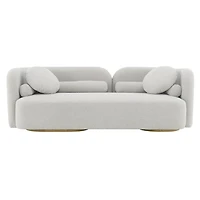 Fika Premium Boucle Fabric Sofa - Teddy Linen