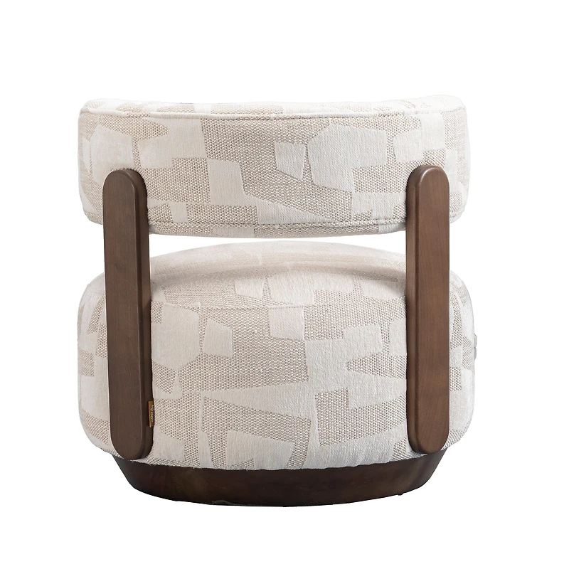 Fynn Accent Chair – Soft Textured Fabric & Pine Frame