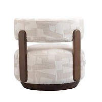 Fynn Accent Chair – Soft Textured Fabric & Pine Frame
