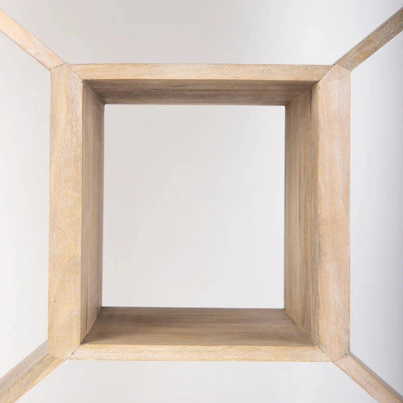 Traro Blonde Wooden Compartment Shelving Unit