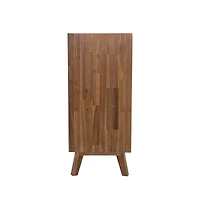 Gia 5 Drawer Chest - Warm Pecan