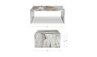 Rosa Coffee Table Torrento Marble
